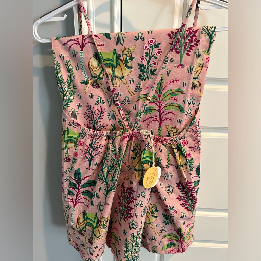 Printfresh cami set with cropped pants. Pink Camels Courtyard size Medium - Picture 3 of 12